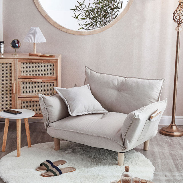 NNEOBA Convertible Sofa Couch | Adjustable Backrest | Armrests | Comfortable Seating