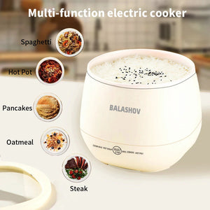 NNEOBA 1.8L Multifunctional Electric Mini Rice Cooker | Compact & Efficient