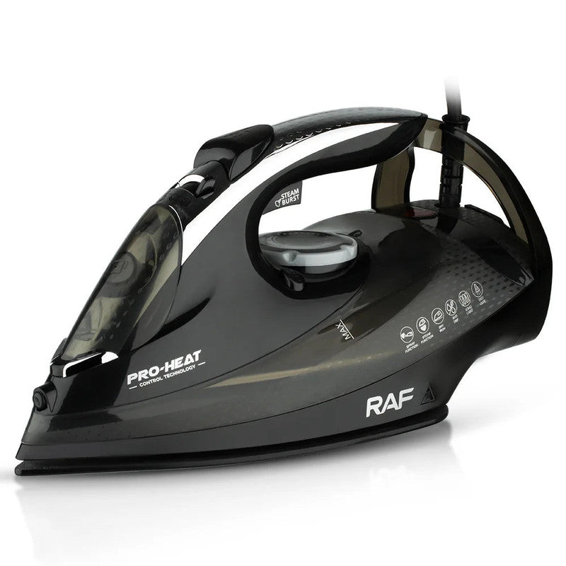 2200W Professional Steam Iron | Ceramic Soleplate | Adjustable Temperature | Home & Garment Use