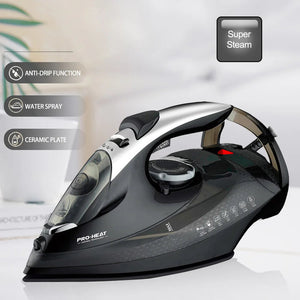 2200W Professional Steam Iron | Ceramic Soleplate | Adjustable Temperature | Home & Garment Use