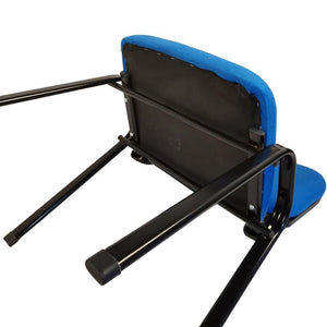 NNECN Stackable Office Conference Chairs | Set of 7 | Blue | Visitor & Community Seating