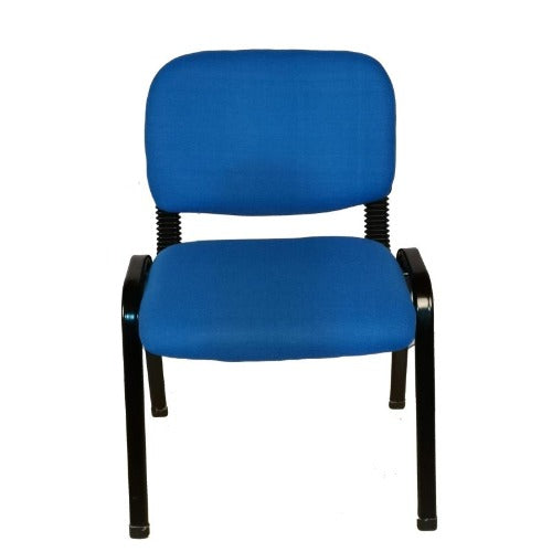 NNECN Stackable Office Conference Chairs | Set of 7 | Blue | Visitor & Community Seating