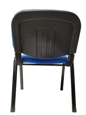 NNECN Stackable Office Conference Chairs | Set of 7 | Blue | Visitor & Community Seating