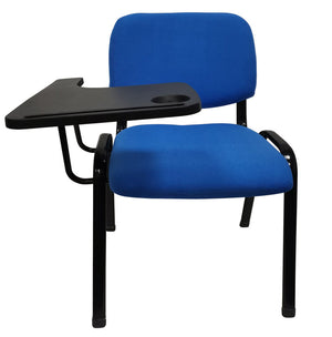 NNECN Lecture Chair with Table Top for Classroom | Lecture | Training | Conference (Set of 6 - Blue)