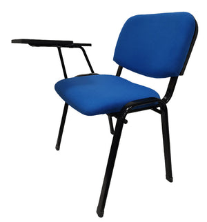 NNECN Lecture Chair with Table Top for Classroom | Lecture | Training | Conference (Set of 6 - Blue)