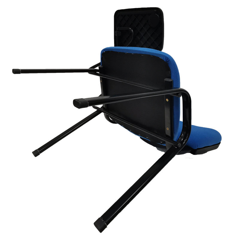 NNECN Lecture Chair with Table Top for Classroom | Lecture | Training | Conference (Set of 6 - Blue)