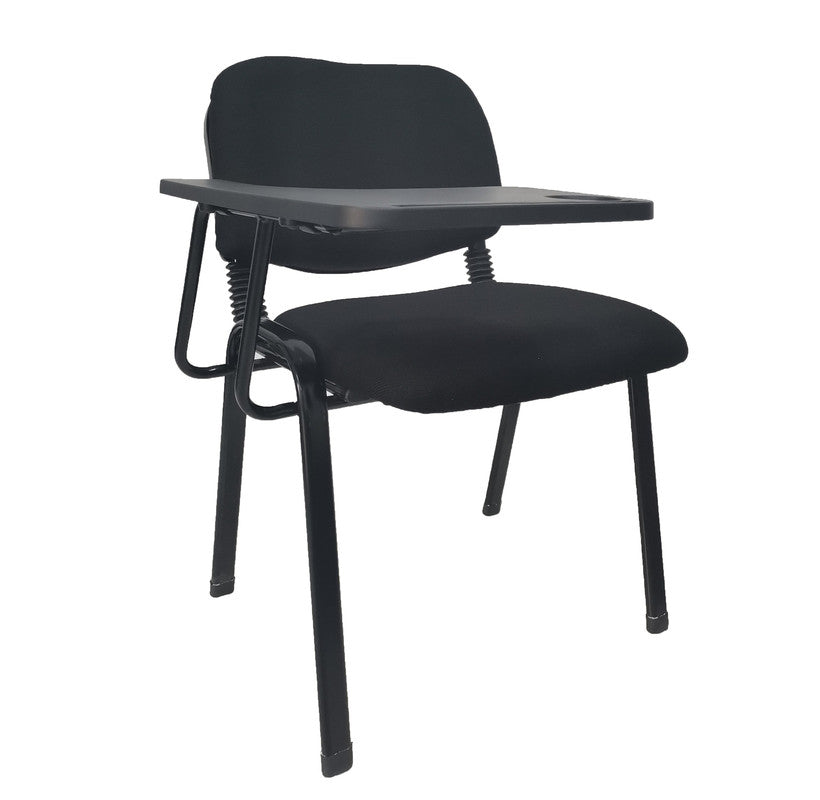 NNECN Lecture Chair with Table Top for Classroom | Lecture | Training | Conference (Set of 6 - Black)