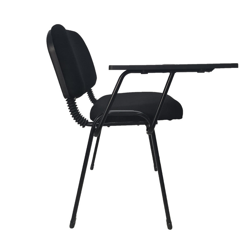 NNECN Lecture Chair with Table Top for Classroom | Lecture | Training | Conference (Set of 6 - Black)