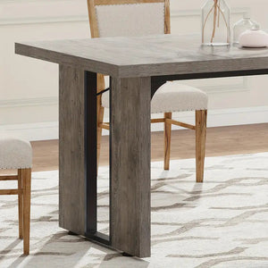 NNETMLT Rustic Rectangular Dining Table | Classic Design