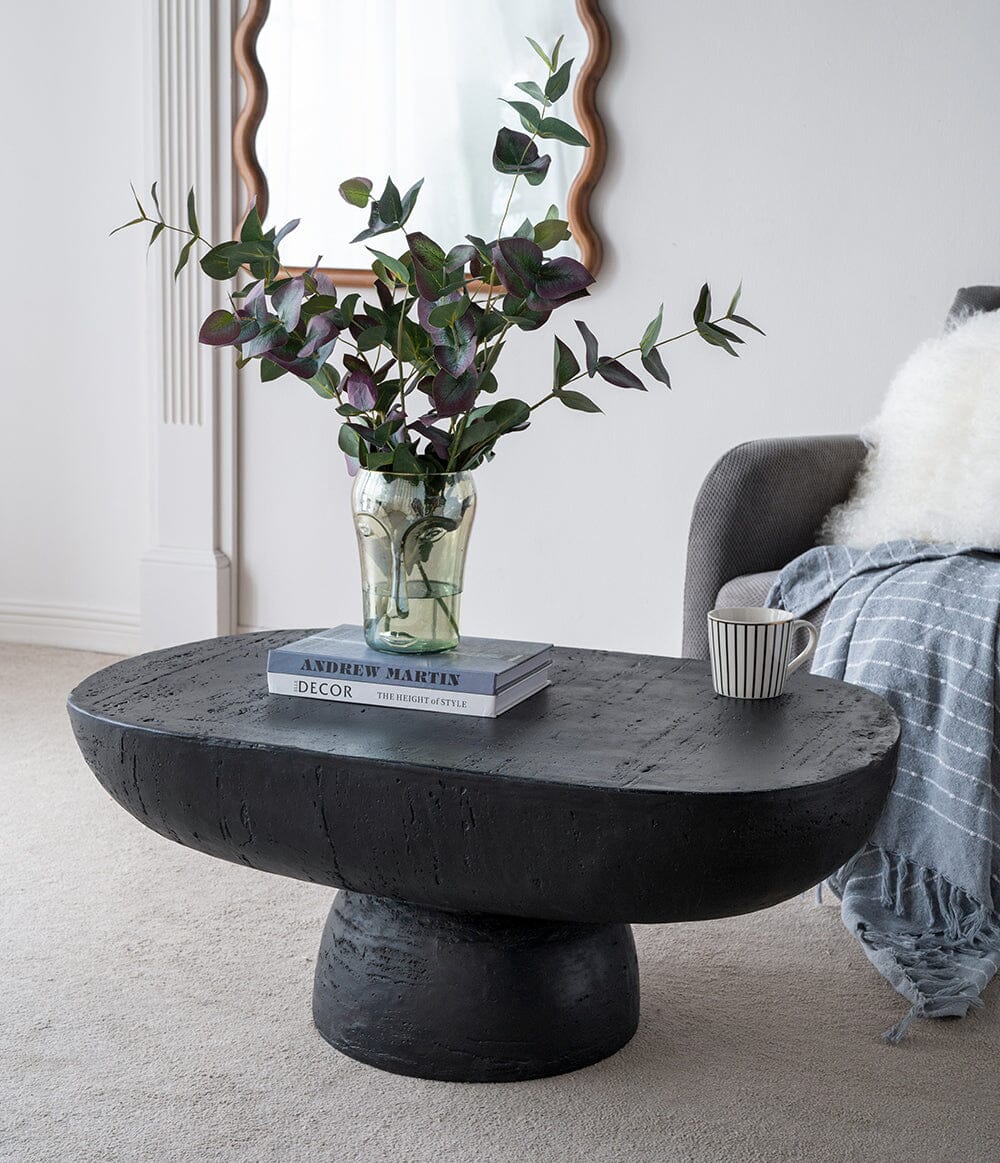 Black is Back Cement Coffee Table | Industrial Design