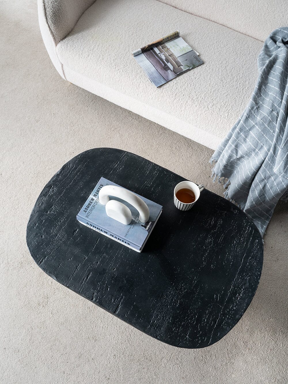 Black is Back Cement Coffee Table | Industrial Design