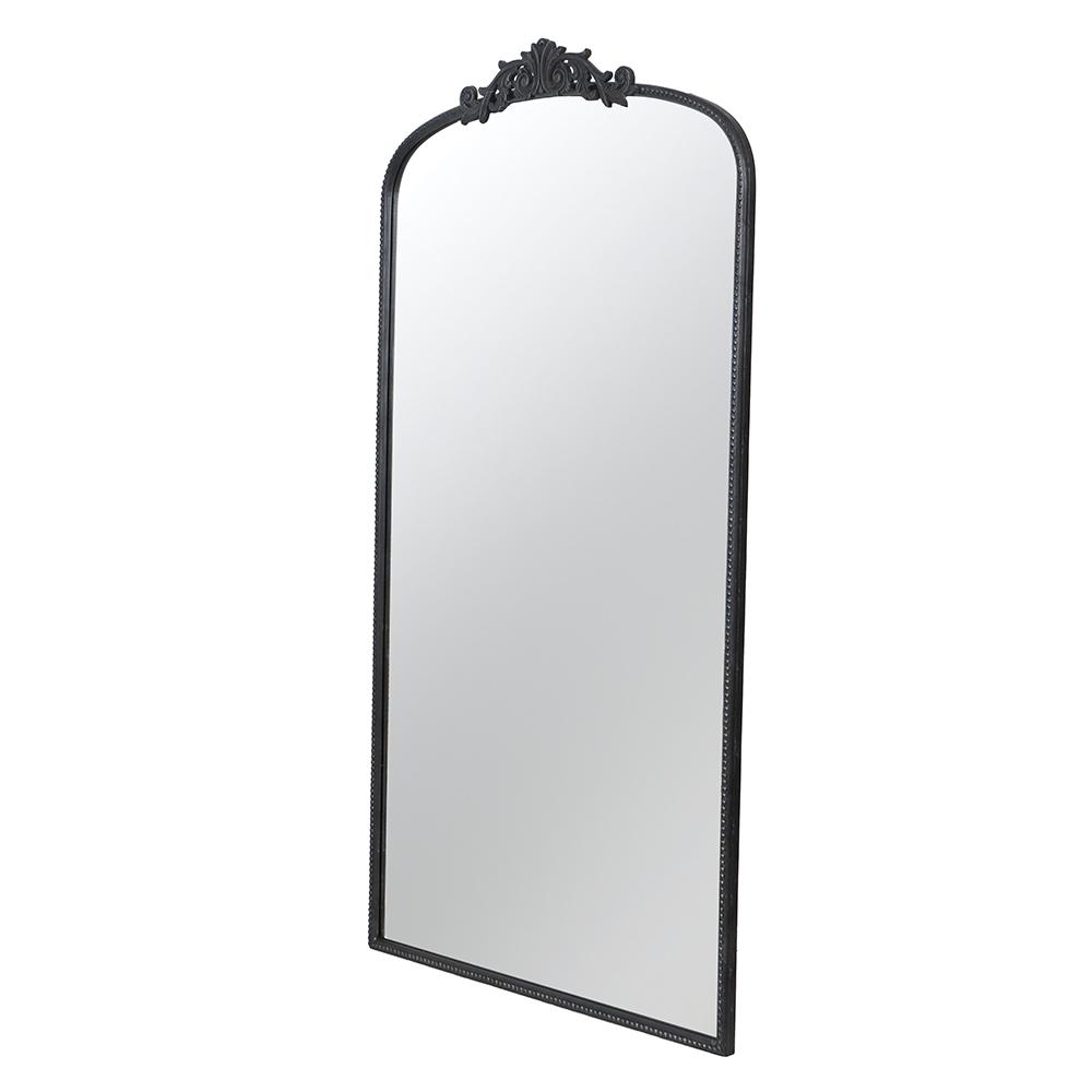 Ornate Metallic Floor Mirror | Elegant Design