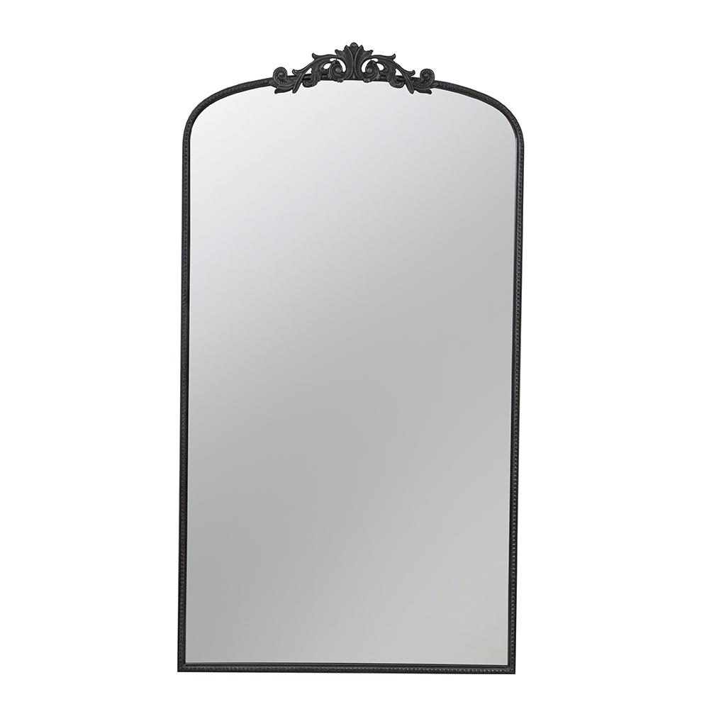 Ornate Metallic Floor Mirror | Elegant Design