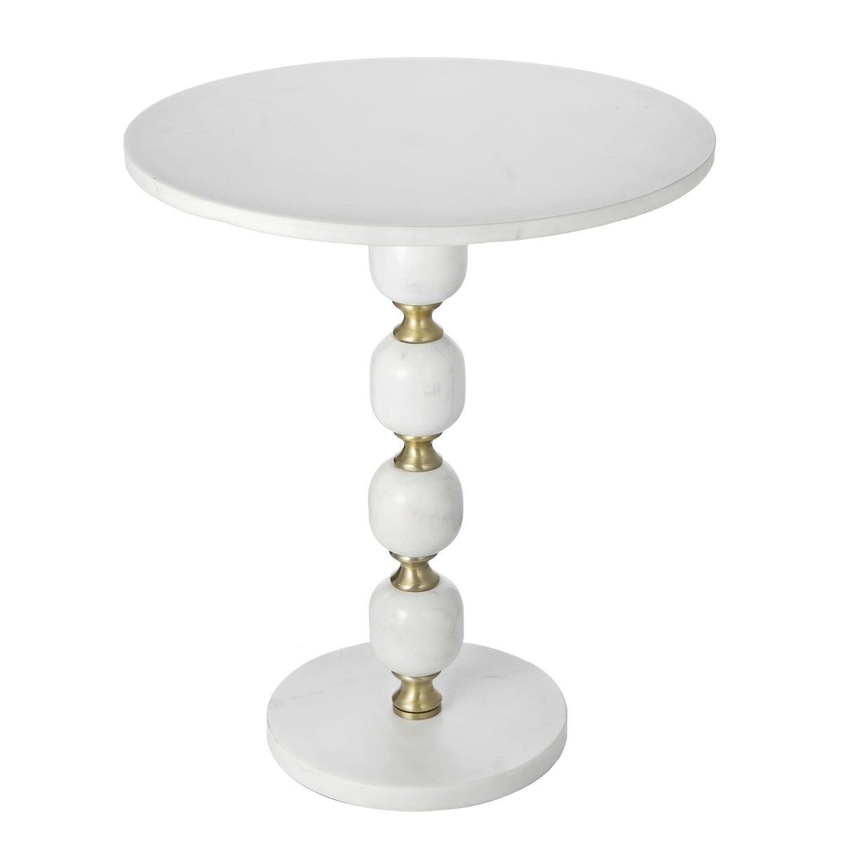 Pebble Handmade Side Table | Marble & Aluminium | Unique Modern Accent Furniture