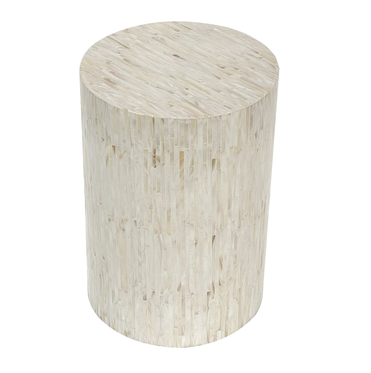 Alpine Mother of Pearl Hand Made Stool | Side Table