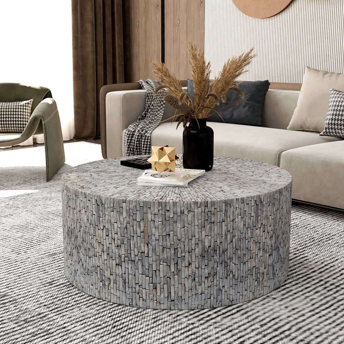 Mont Blanc Mother of Pearl Hand Made Coffee Table | Elegant Design