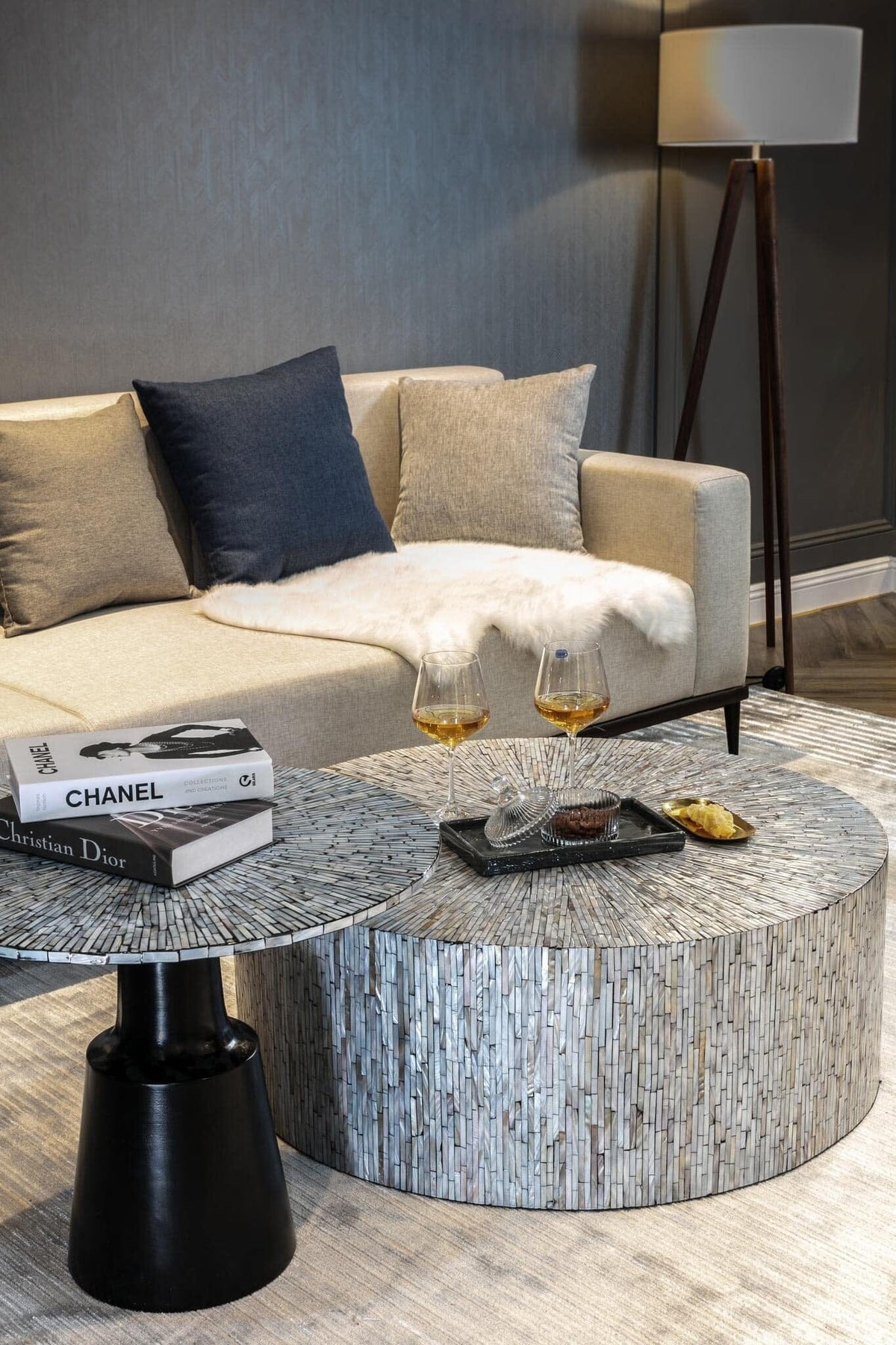 Mont Blanc Mother of Pearl Hand Made Coffee Table | Elegant Design