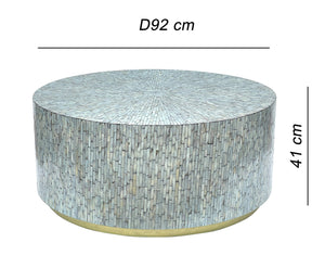 Aquarius Mother of Pearl Hand Made Coffee Table | Unique Craftsmanship