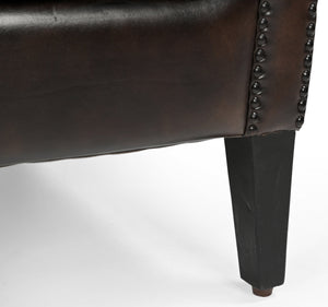 Chocolate Leather Armchair
