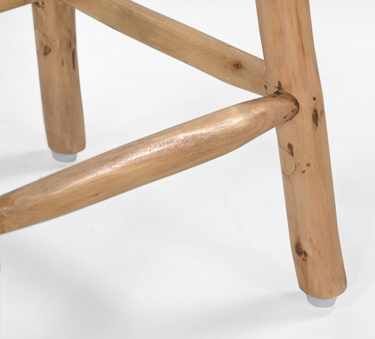 COWHIDE BAR STOOL | Backless | Sturdy Metal Frame | Natural Cowhide Upholstery