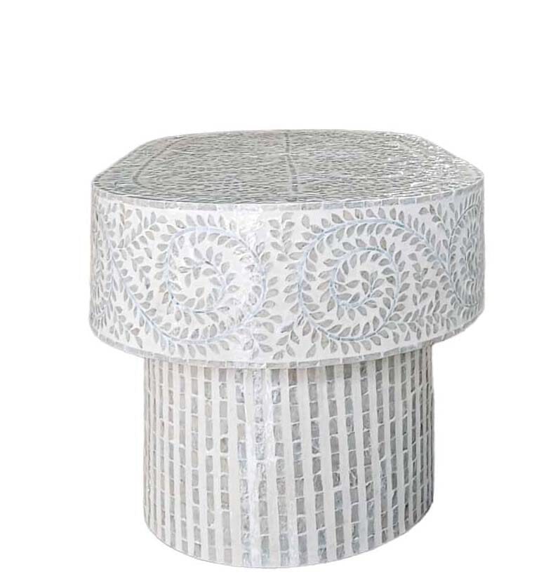 Mother of Pearl Serenity Oval Pearl Coffee Table | Elegant & Timeless