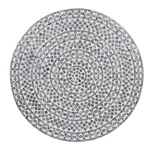 Diamond Mother of Pearl Coffee Table | Black Finish | Elegant Craftsmanship