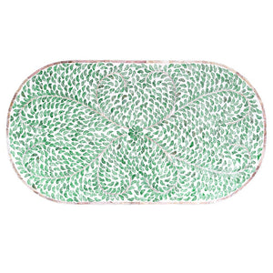 Amelia Oval Mother of Pearl Coffee Table | Timeless Elegance