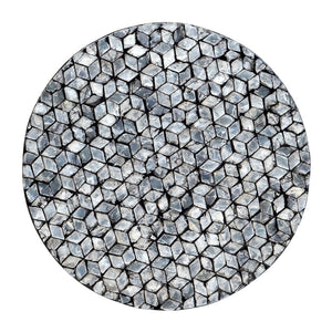 Blake Circular Shell Stool | Side Table