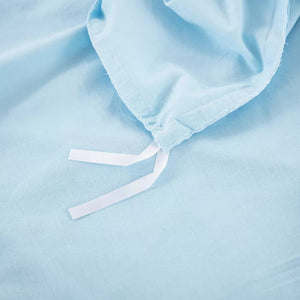 100% Cotton Premium Doona Duvet Quilt Cover Set with Soft Pillowcases | Aqua | Super King