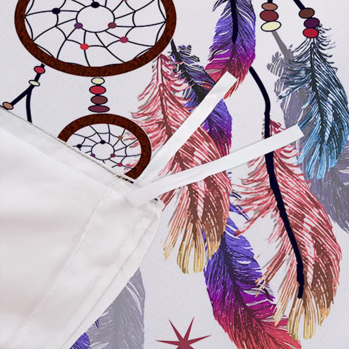 Dream Catcher Printed Duvet Cover Set with Matching Pillowcases | White | Queen