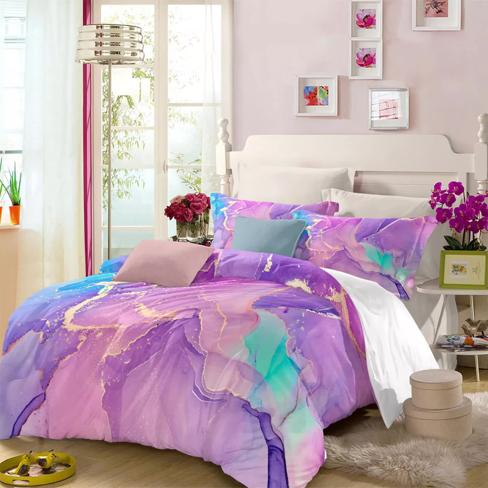 Modern Stripes Duvet Cover Set | Wrinkle-Resistant Material | King
