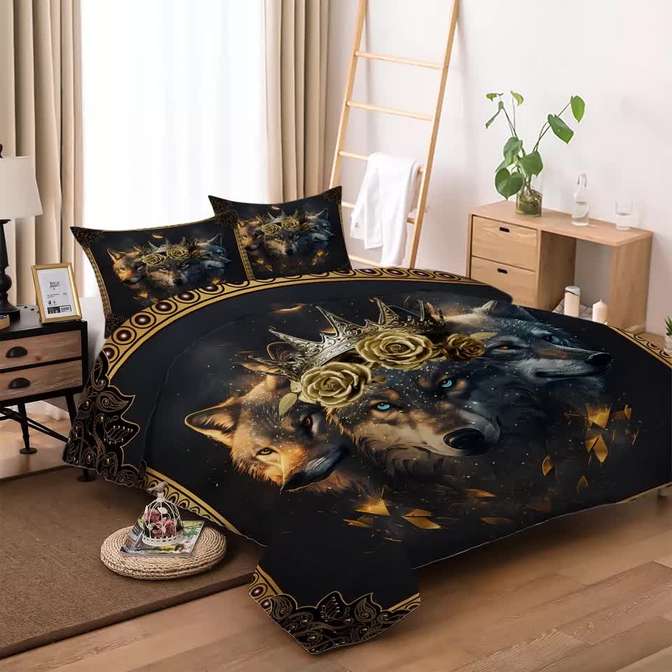 Nature-Inspired Floral Duvet Cover Set | Hypoallergenic Fabric | King