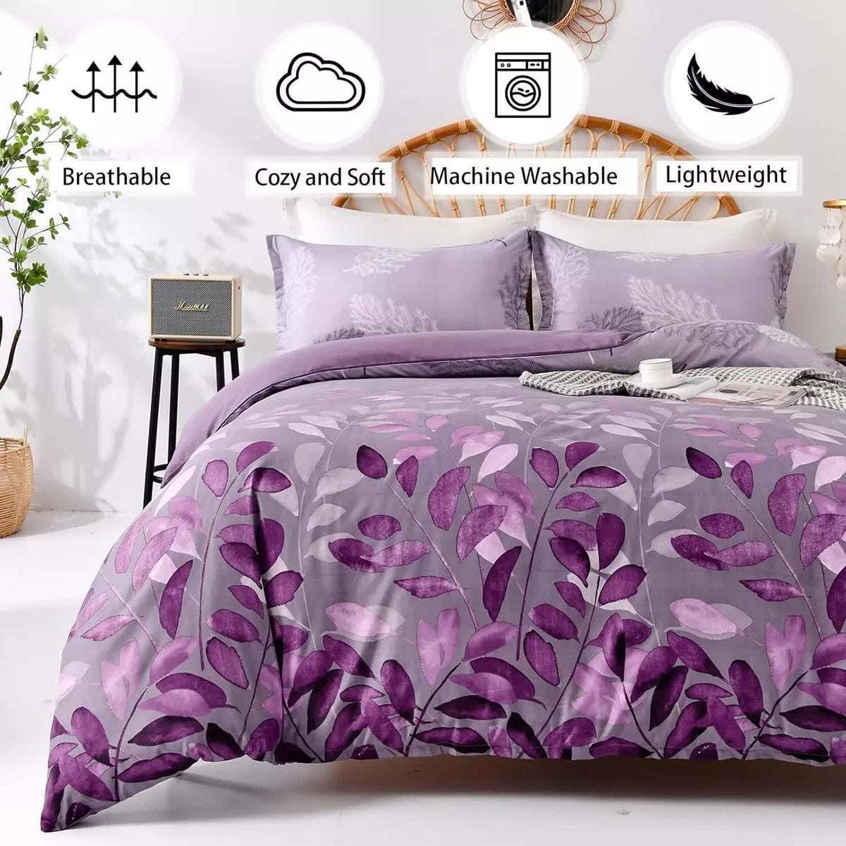 Soft Haven 3-Piece Duvet Cover Set | Long-Lasting Comfort | King