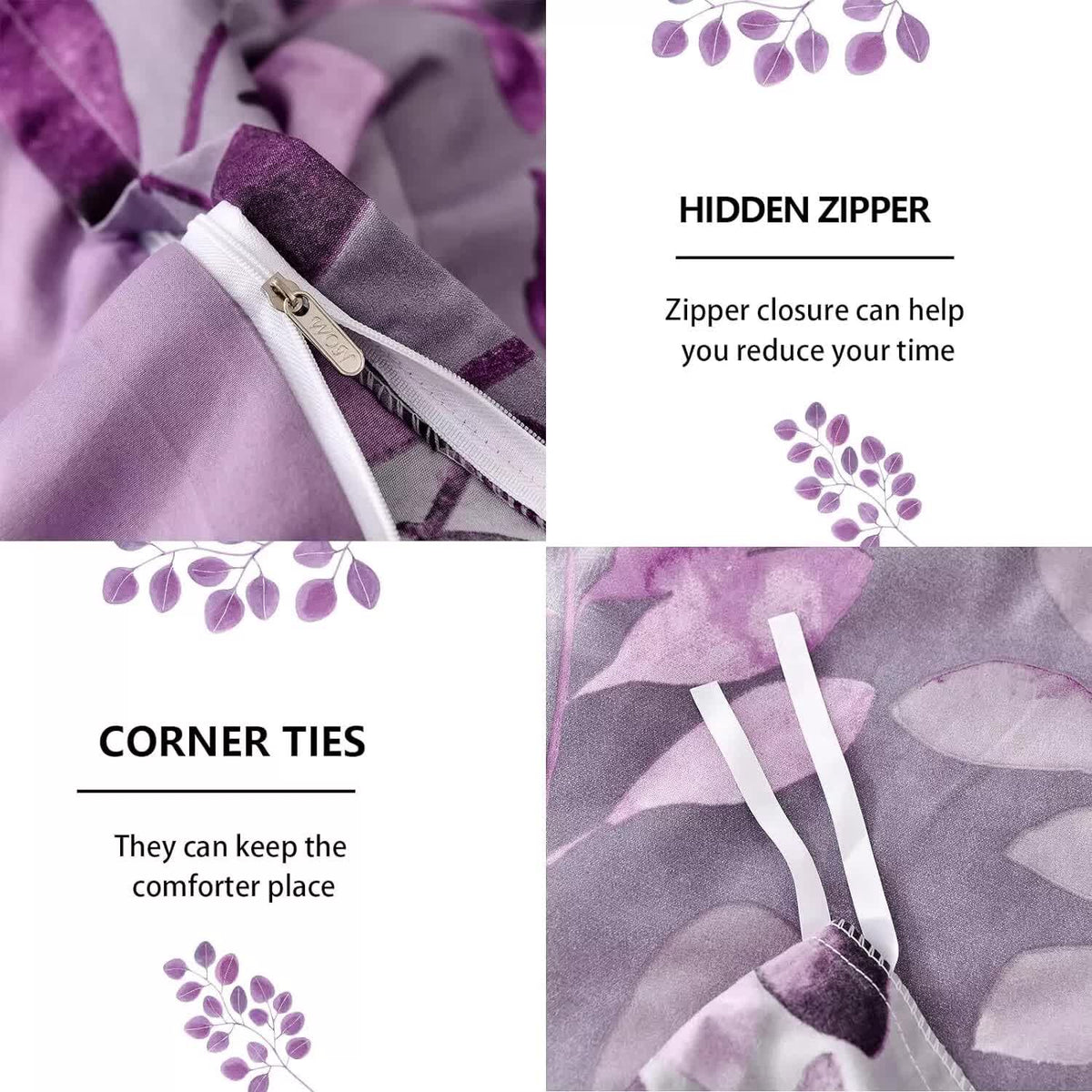 Soft Haven 3-Piece Duvet Cover Set | Long-Lasting Comfort | King