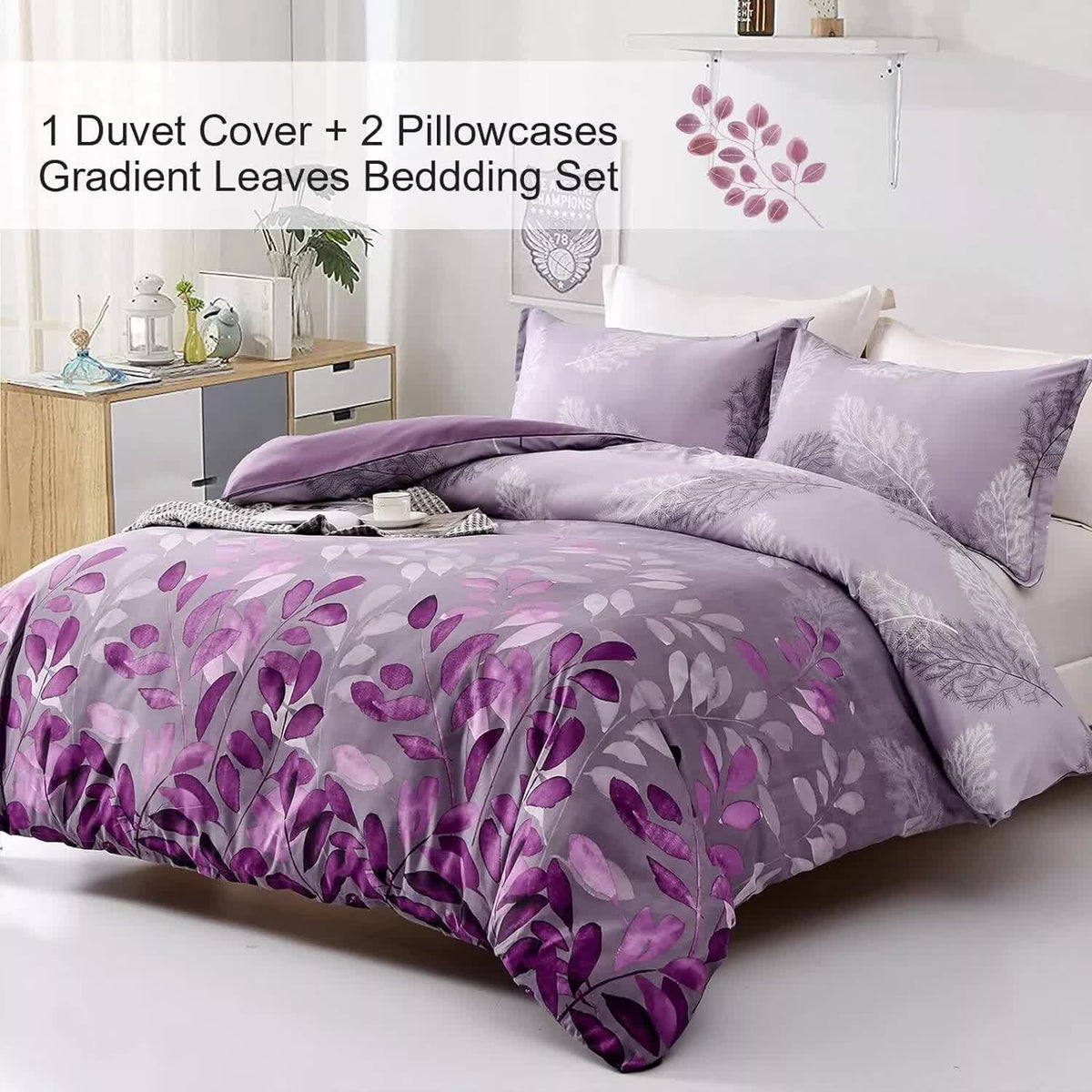 Soft Haven 3-Piece Duvet Cover Set | Long-Lasting Comfort | Queen