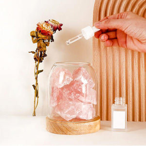 Aurora Crystal Diffuser | Rose Quartz | Aromatherapy Essential Oil Diffuser