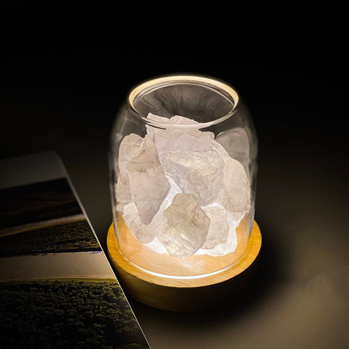 Aurora Crystal Diffuser | Clear Quartz | Aromatherapy Essential Oil Diffuser
