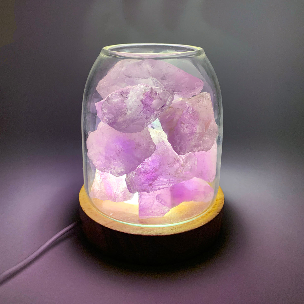 Aurora Crystal Diffuser | Amethyst | Aromatherapy Essential Oil Diffuser