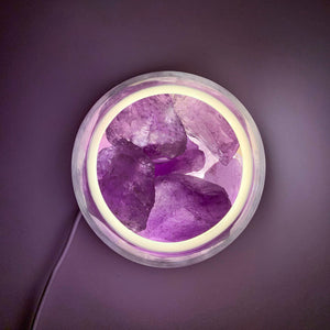 Aurora Crystal Diffuser | Amethyst | Aromatherapy Essential Oil Diffuser