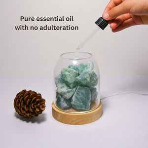 Aurora Crystal Diffuser | Green Calcite | Aromatherapy Essential Oil Diffuser