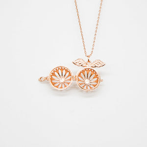 Gift Box | Angel Ball Aroma Necklace | Rose Gold | Purify Oil Blend | Unique Gift
