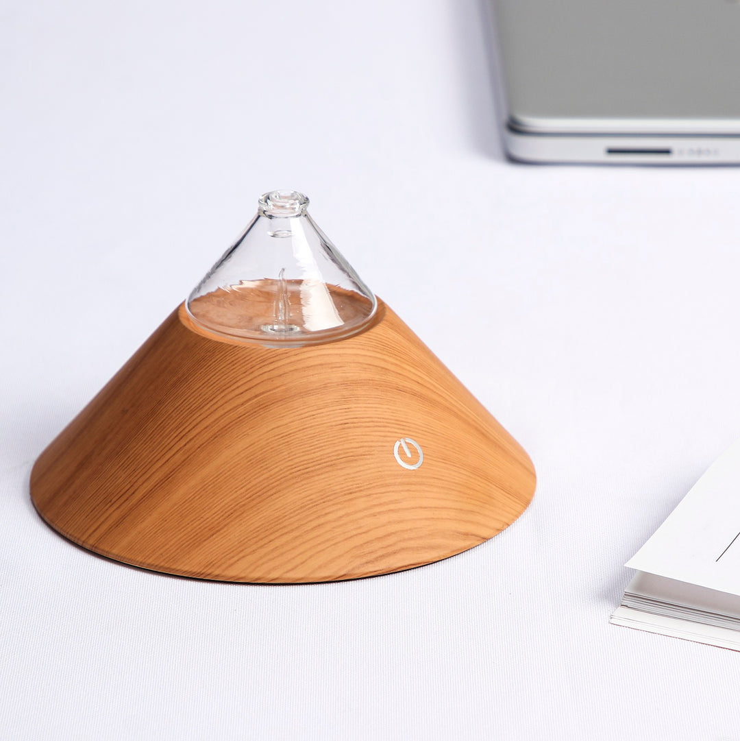 Mt Fuji Portable Nebuliser Diffuser | 100% Bamboo Waterless | Essential Oil Burner | Aromatherapy