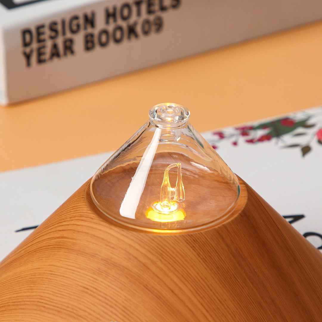 Mt Fuji Portable Nebuliser Diffuser | 100% Bamboo Waterless | Essential Oil Burner | Aromatherapy