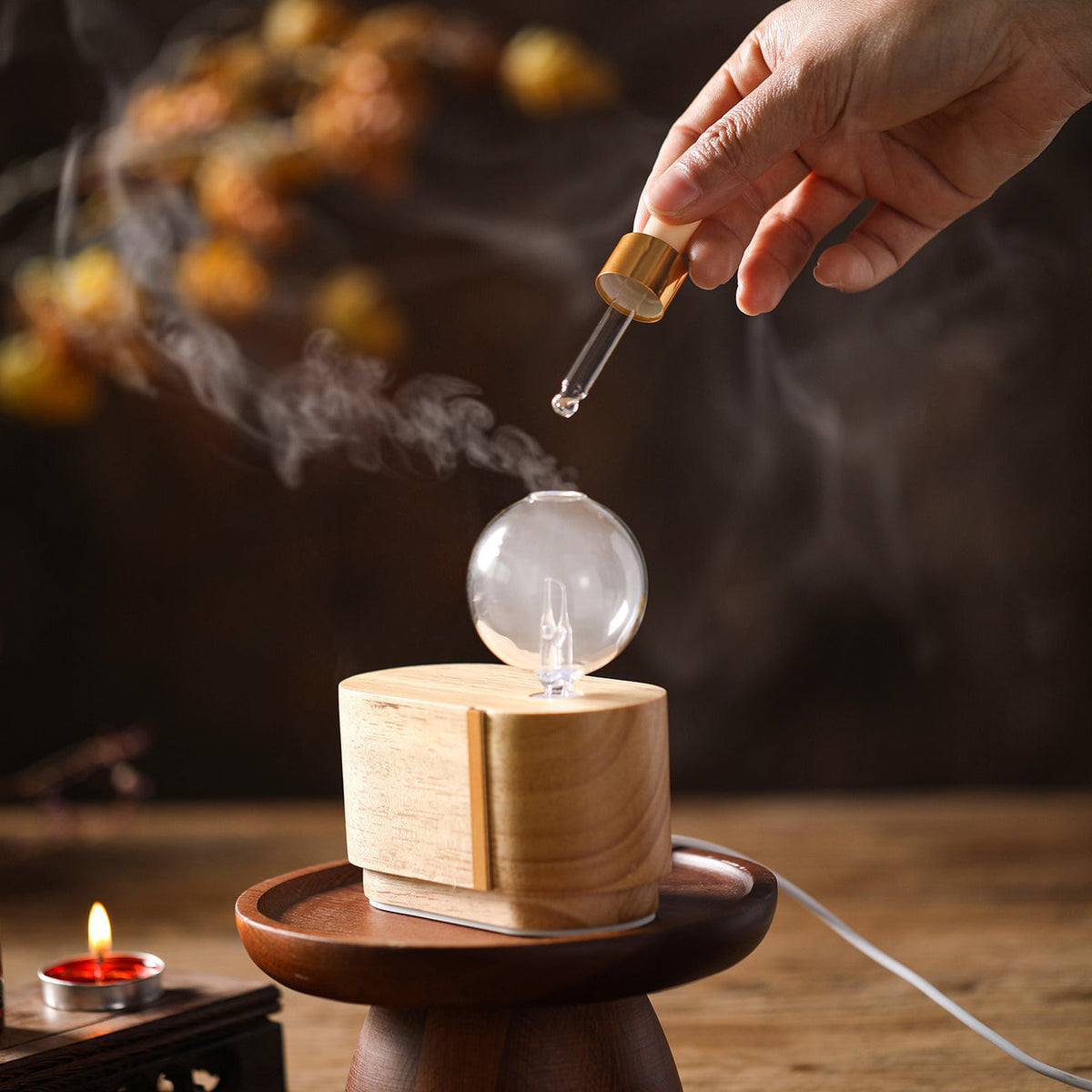 Mini Orb Waterless Nebuliser Diffuser | Essential Oil Burner | Aromatherapy & Home Fragrance