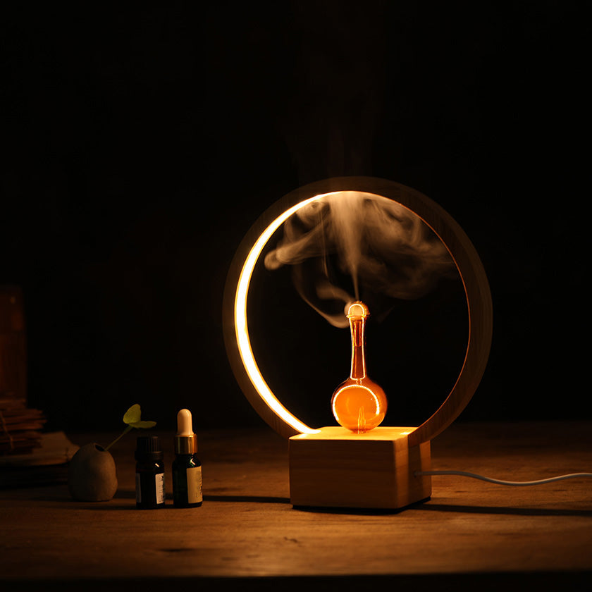 LUNA Nebuliser Diffuser + Ring Light | Waterless Essential Oil Burner | Aromatherapy & Home Fragrance