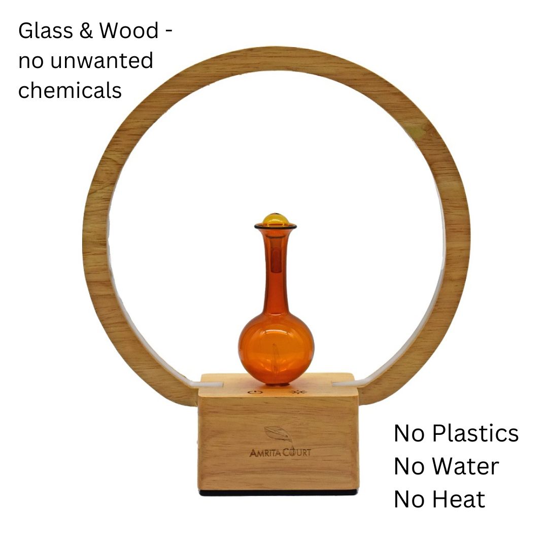 LUNA Nebuliser Diffuser + Ring Light | Waterless Essential Oil Burner | Aromatherapy & Home Fragrance