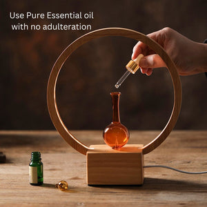 LUNA Nebuliser Diffuser + Ring Light | Waterless Essential Oil Burner | Aromatherapy & Home Fragrance