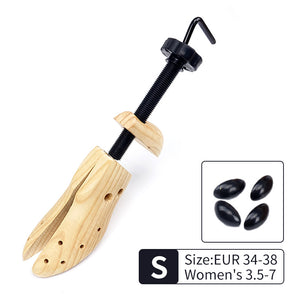 Adjustable Wooden Shoe Stretcher | 1PC | Women's Small Size EUR 34-38 | Durable Shoe Expander