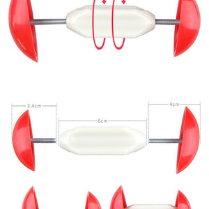 Adjustable Plastic Shoe Stretcher | Red & White | Universal Size | Durable Shoe Expander