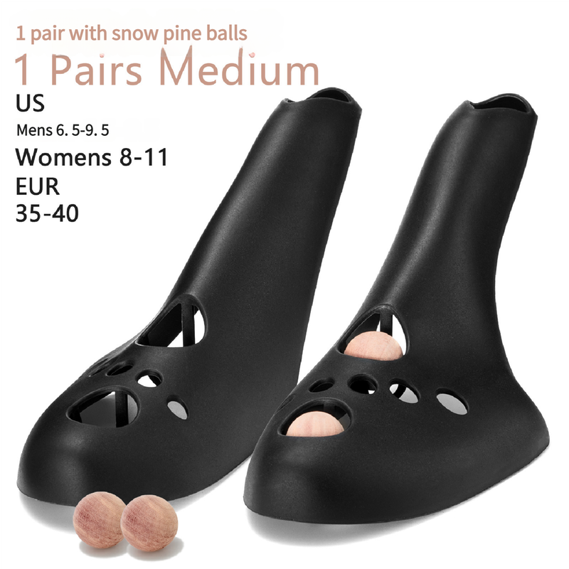 Black Shoe Stretcher | Medium Size | Cedar Wood Balls | EUR 35-40 (Men's US 6.5-9.5, Women's US 8-11)